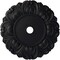 Ekena Millwork Angel Ceiling Medallion (Fits Canopies up to 15 3/4"), 32 1/4"OD x 3 5/8"ID x 1 1/8"P, Steel Gray CM32ANSGS - alternate 1